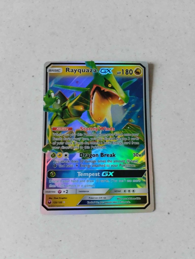 Karta pokemon rayquaza gx