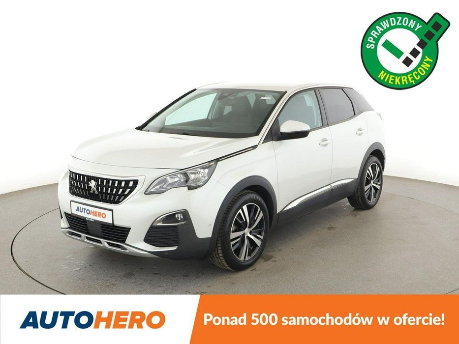 Peugeot 3008 półskóra virtual cocpit navi klima auto kamera i czujniki parkowania