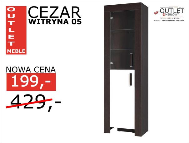 Witryna CEZAR - Outlet Meble