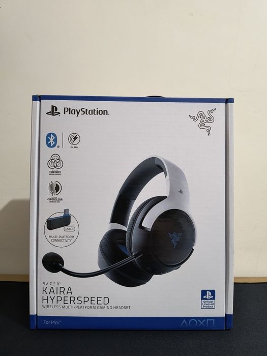 Fone Razer Kaira HyperSpeed Wireless/Bluetooth (para PS5/PC/Telemóveis