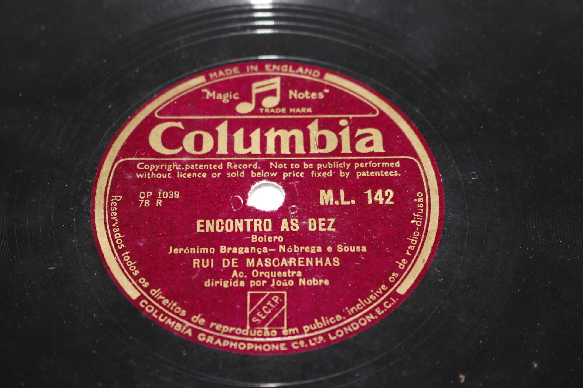 Discos Grafonola - 78 RPM - Varios estilos - Musica Portuguesa