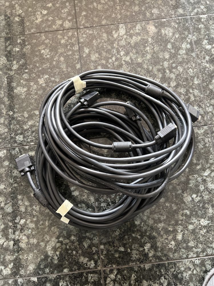 3 cabos VGA - VGA