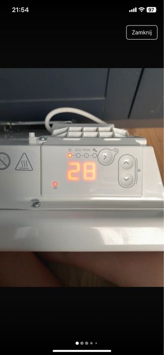 Grzejnik elektryczny Atlantik F 120 design 500W/Konwektor scienny