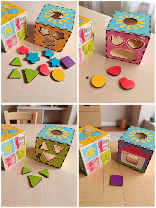 Дерев'яні Сортер Монтессорі піраміда інструменти пінцет