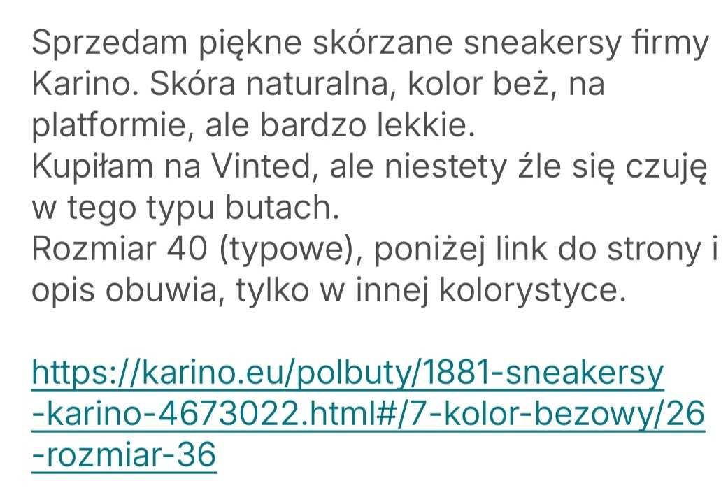 Sneakersy Karino