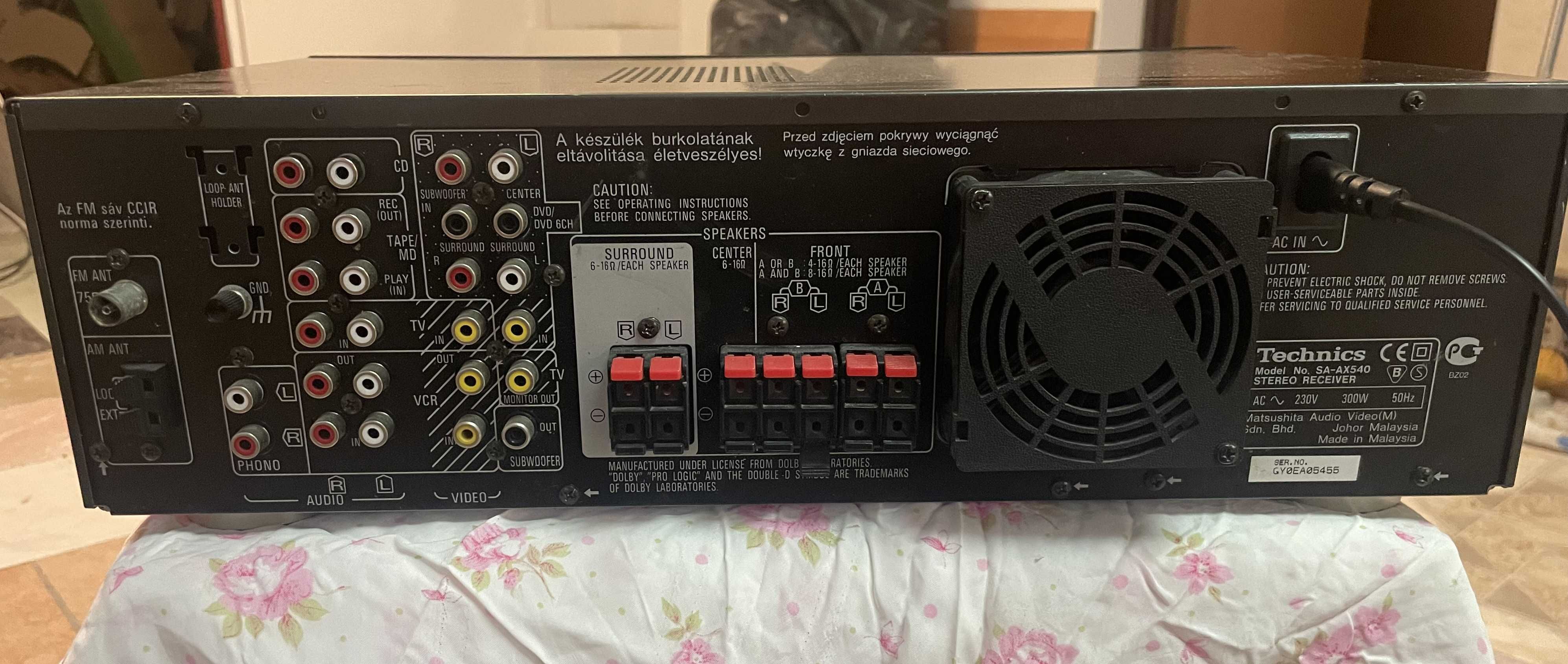 Amplituner Technics SA-AX530 w bardzo ładnym stanie