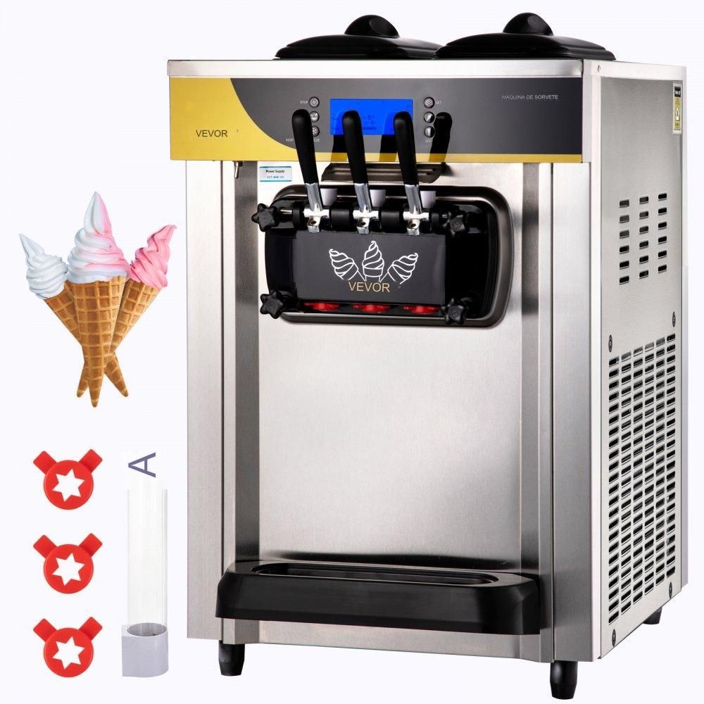 Máquina de Gelado de 3 Sabores (22-30L/h)