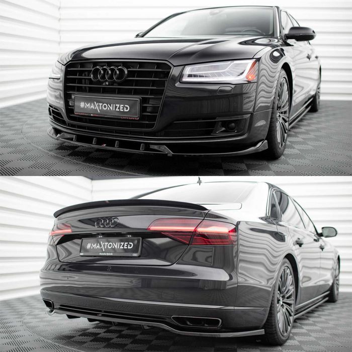 Тюнинг обвес Audi A8 D4 (14-18) сплиттер губа пороги диффузор