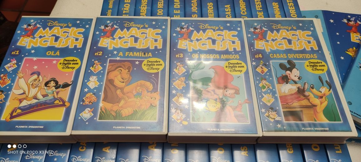 Coleção Disney Magic English Completa - 32 Fascículos + VHS