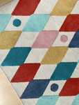 Dywan Busenkel Ikea 130x160 cm dzieci romby