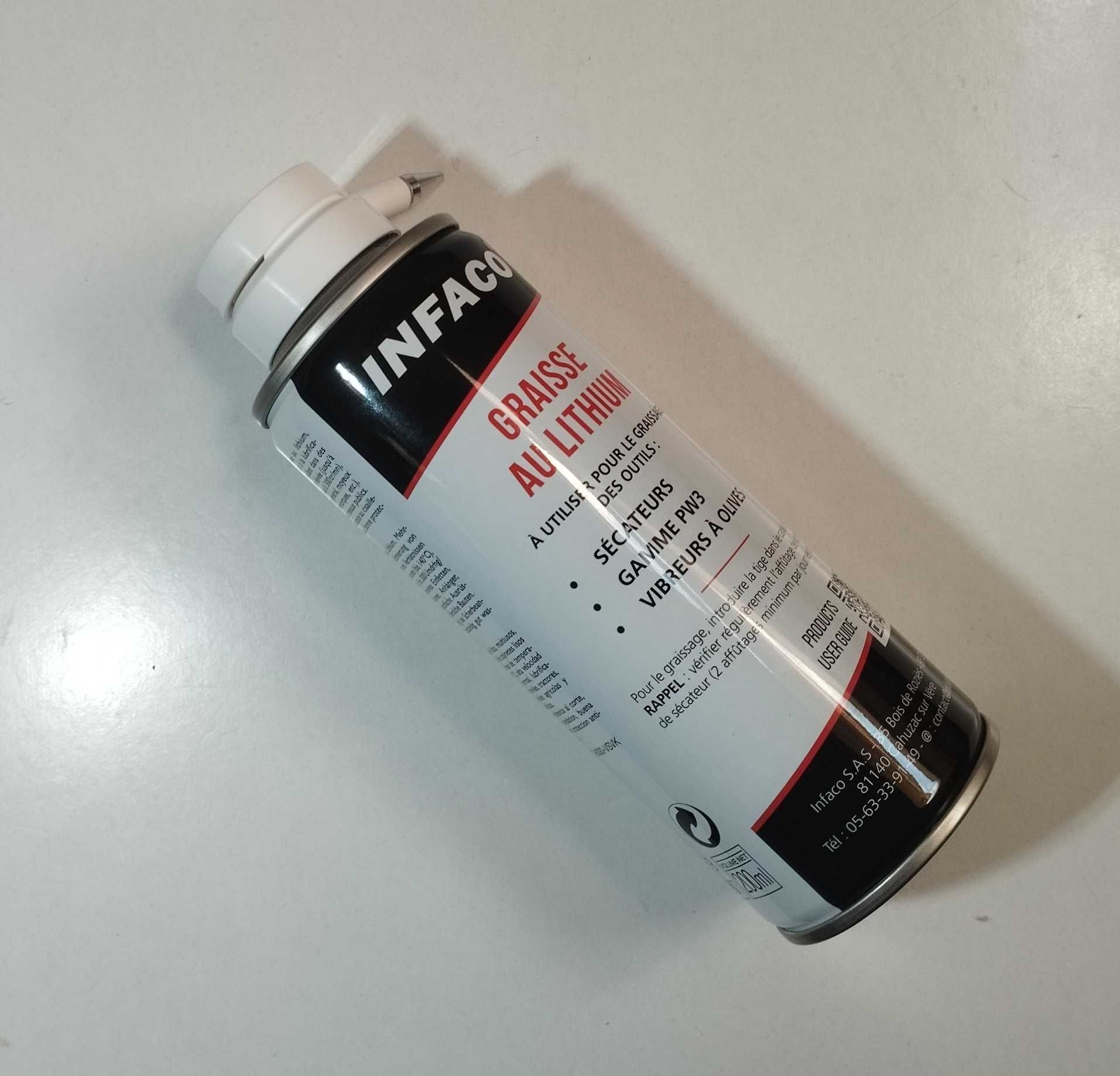 Lubrificar lamina tesouras Graisse AU Lithium 200ml INFACO