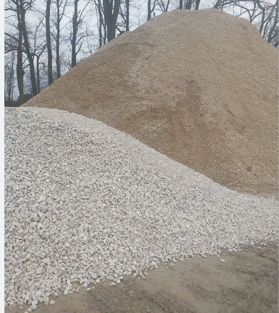 Piasek piach kruszywa żwir ziemia gruz betonowy ceglany pospółka beton
