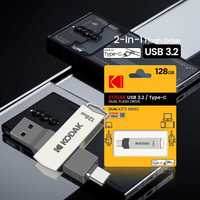 Флешка 64 GB  / 128 GB Kodak USB 3.2 Type-c OTG