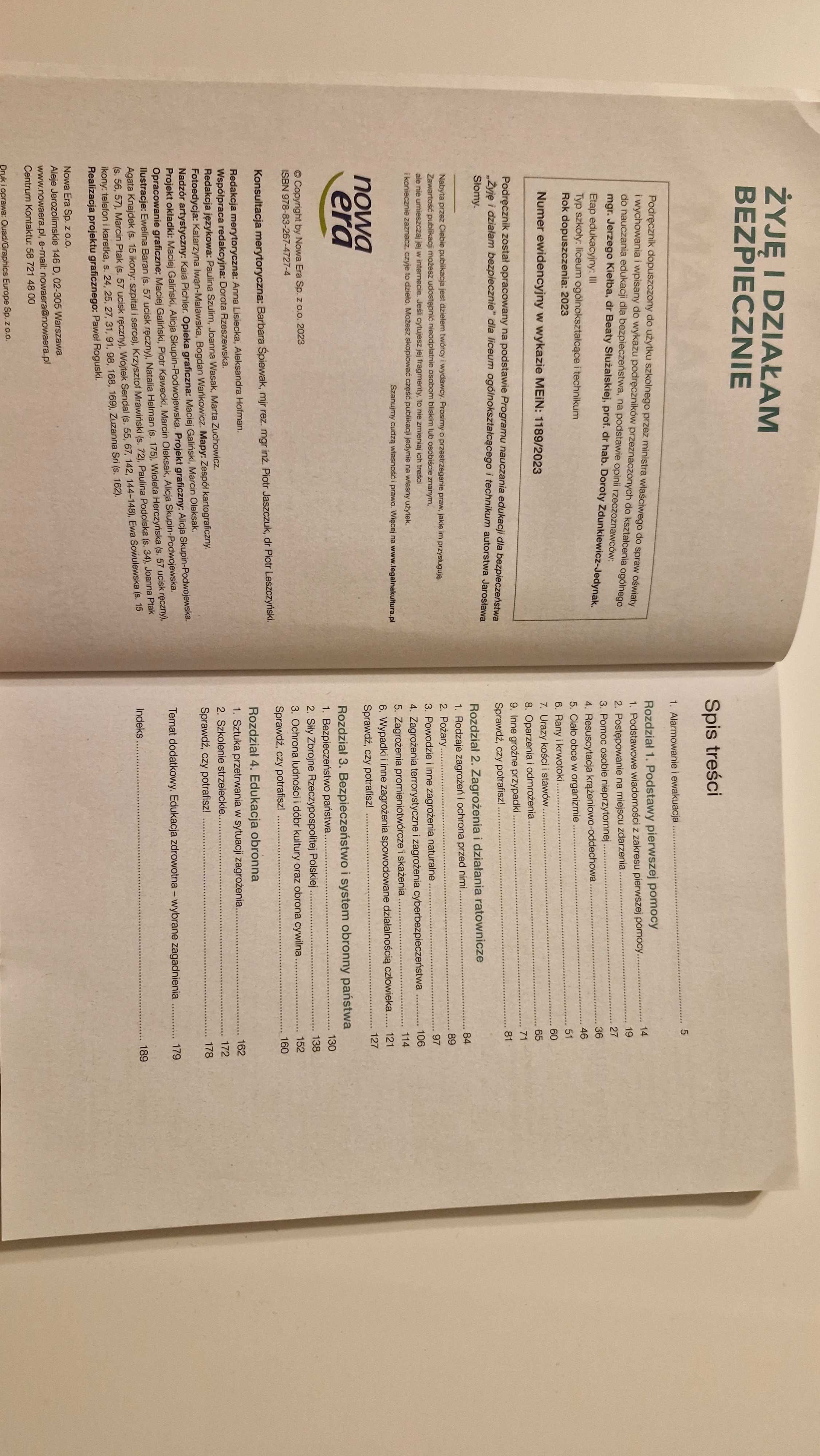 "Żyję i działam bezpiecznie" Podręcznik do EDB