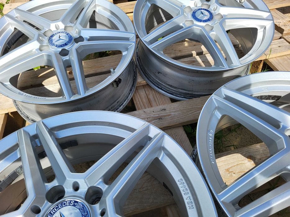 [1130] Felgi aluminiowe 17 cali MERCEDES 5x112 et44 6,5Jx17H2 CZUJNIKI