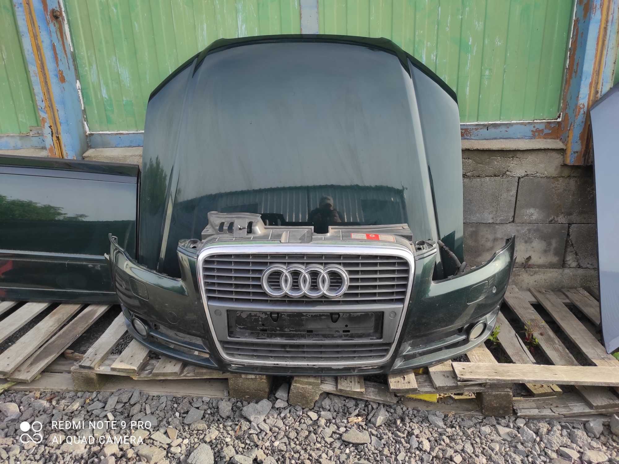 Audi a4 b7 LZ6E maska zderzak Xenon PDC lampy wzmocnienie drzwi