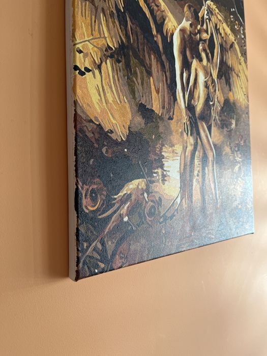 Obraz anioły miłości w tańcu płótno farba olejna 40x50 cm