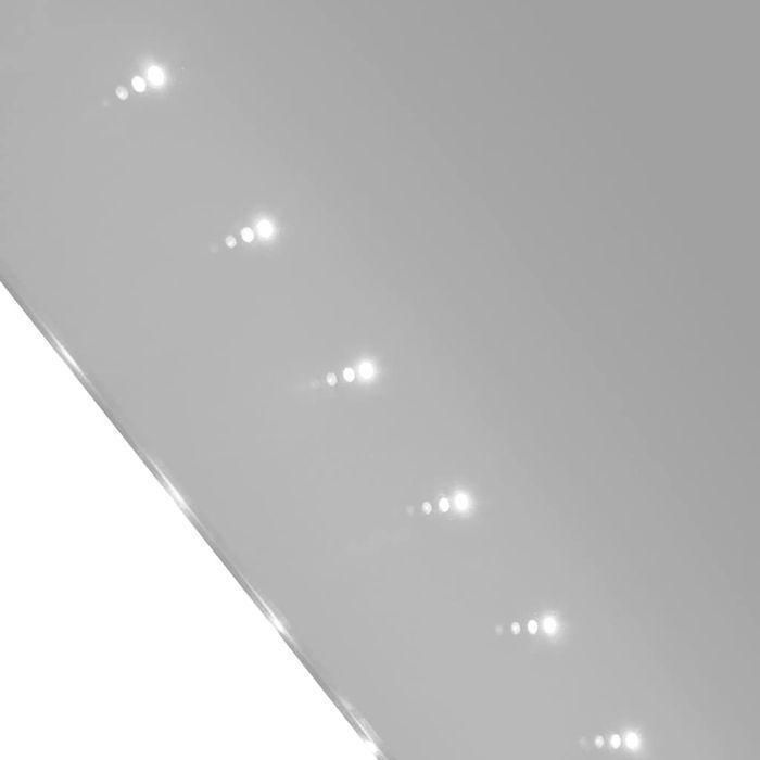 vidaXL Lustro ścienne, łazienkowe, z lampkami LED, 60 x 80 cm