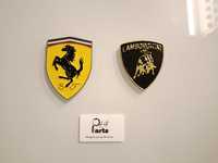 Emblemas símbolos (logótipos) Lamborghini e Ferrari