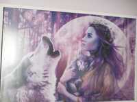 Plakat z wilkiem