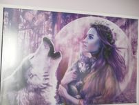 Plakat z wilkiem