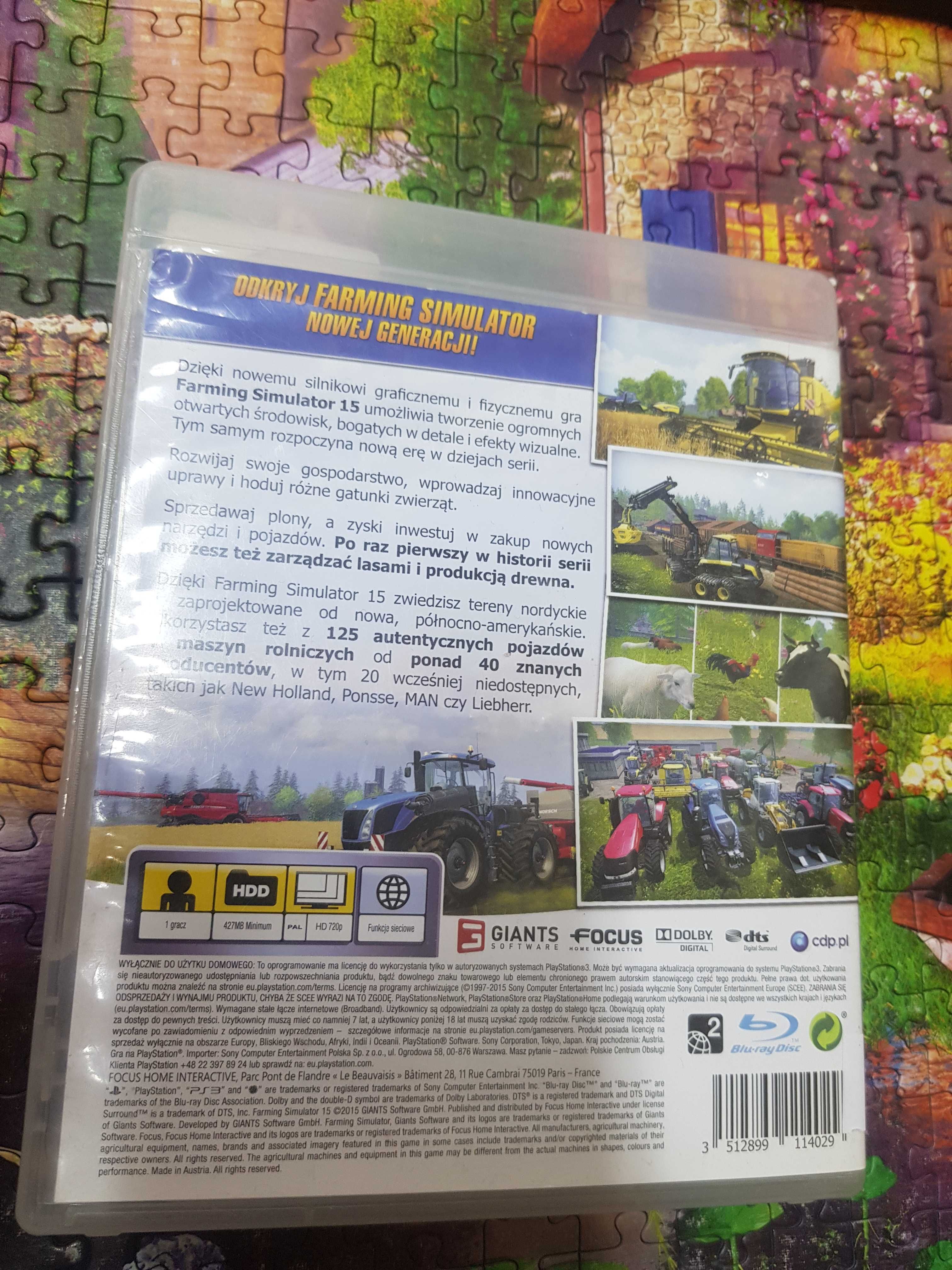 Farming Simulator 15 PS3 Sklep Iława