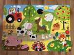 Mega puzzle dla dzieci farma