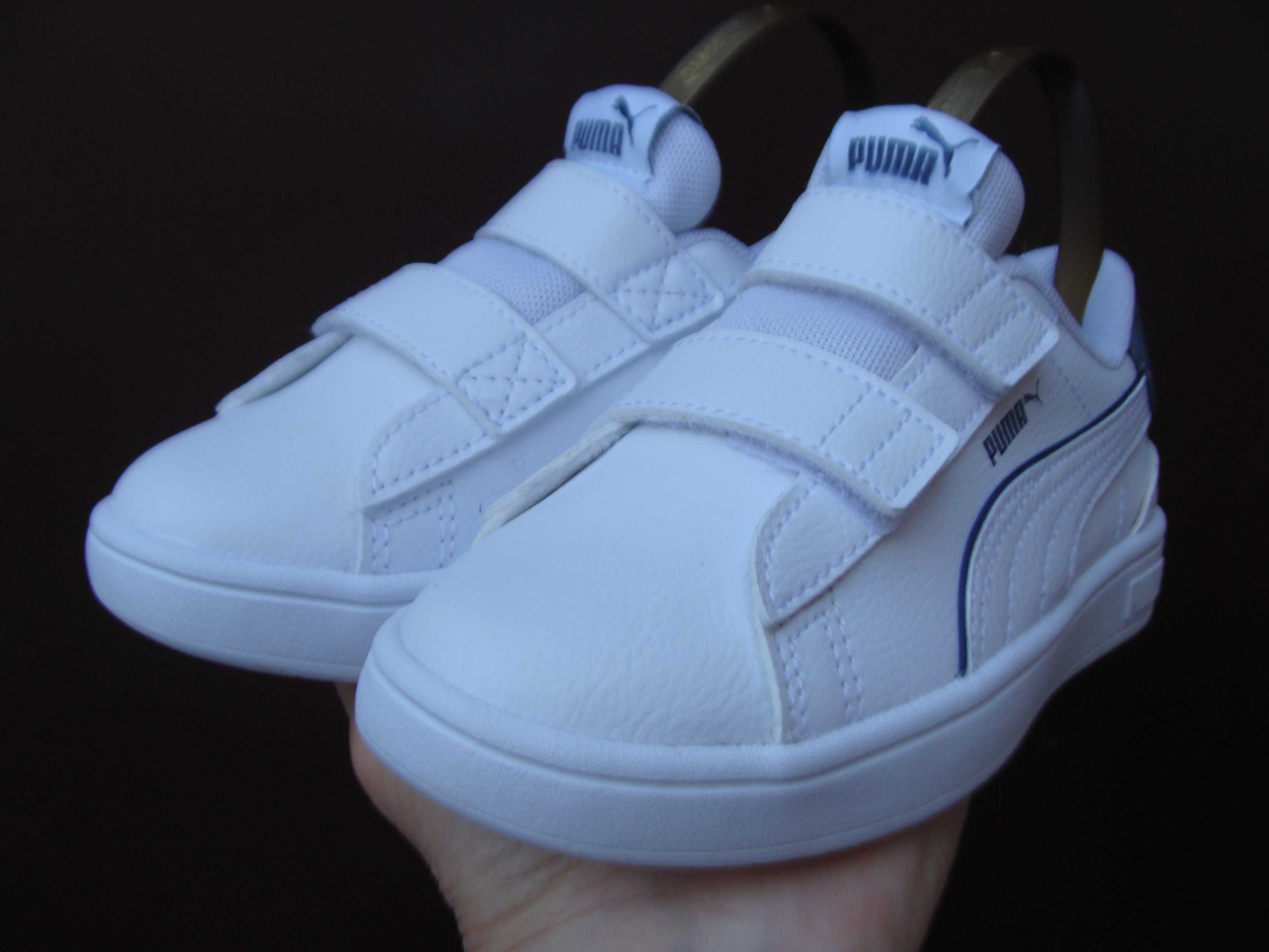 28/17 см Puma кроссовки кожаные на липучках 2023 год
