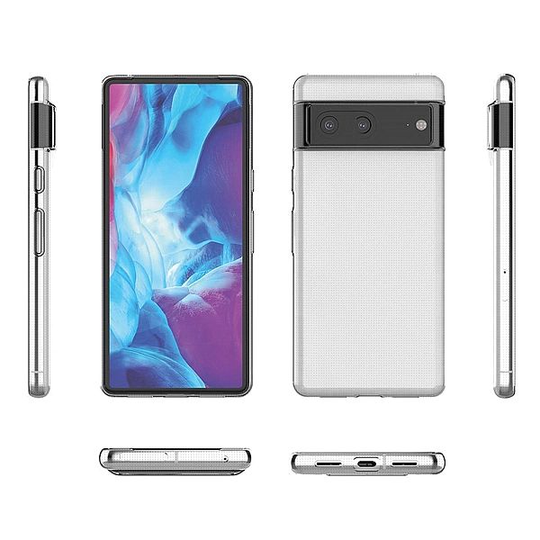 Ultra Clear 0.5mm etui do Google Pixel 7a cienki pokrowiec przezroczys