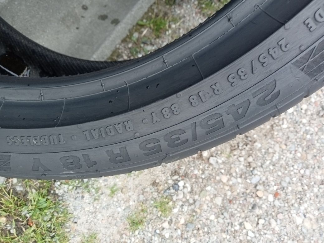 2x Opony Używane Letnie 245/35R18 Continental
