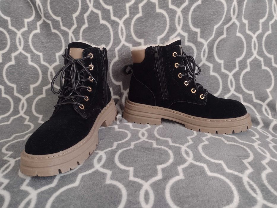 Buty trapery kozaki zimowe