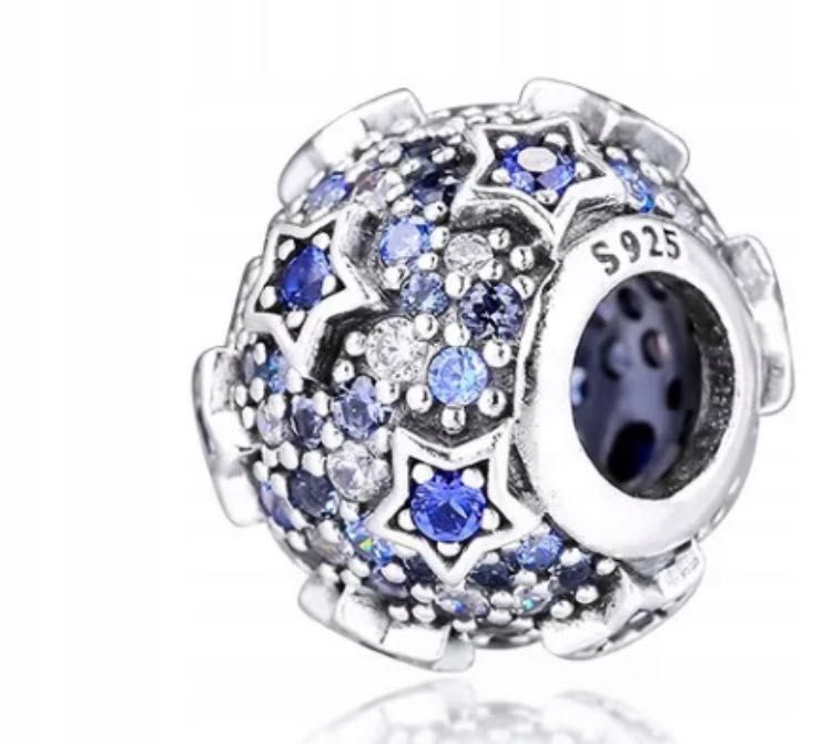 charms do pandora srebro s925 odległe gwiazdy pave noc