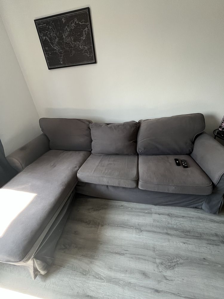 Sofa Ektorp 3 lugares com chaise Ikea