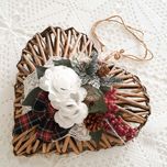 Coração de Natal Artesanal para pendurar