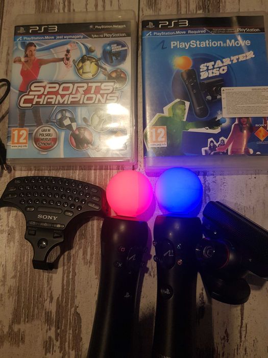 Kontrolery Move PS3, Kamerka, Klawiatura, Gry