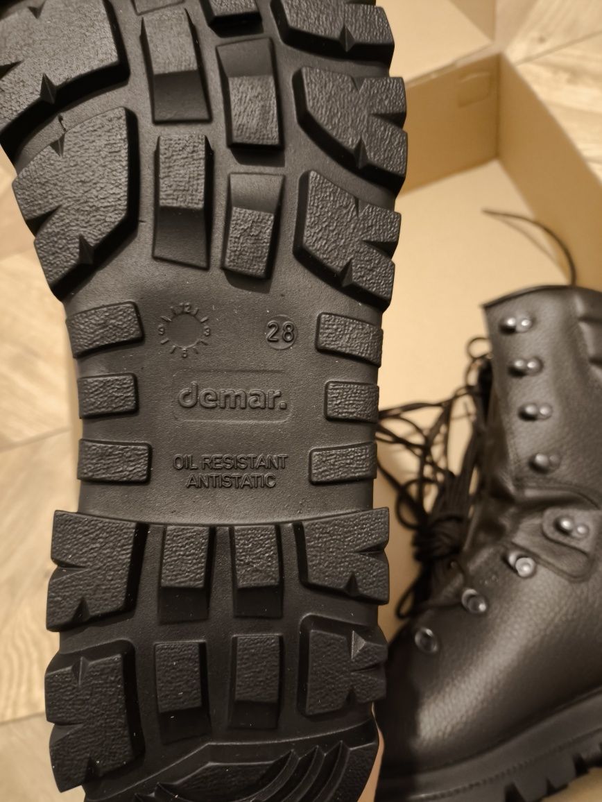 Buty zimowe brązowe DEMAR 933A wojskowe rozmiar 28cm (44)