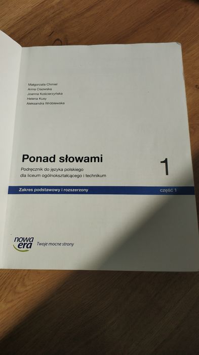 Język polski Ponad słowami 1 część 1