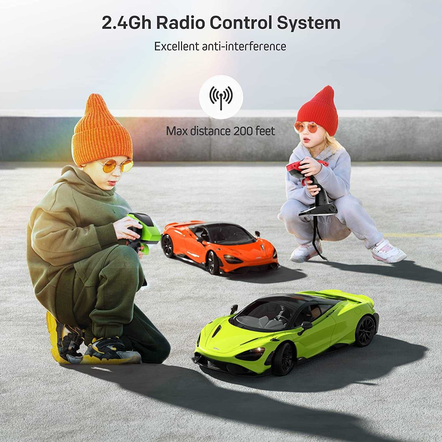 Zdalnie sterowany McLaren 765LT 1:12 | Auto RC | 12 km/h | Zielony