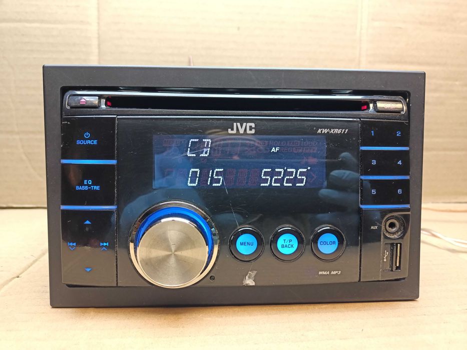 Radio 2 din JVC Kw-xr611  cd mp3 usb aux