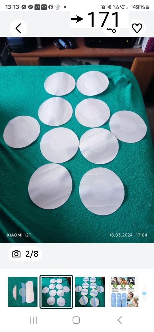 10 × Plastry przezroczyste  sensorów Libre 2 ,3