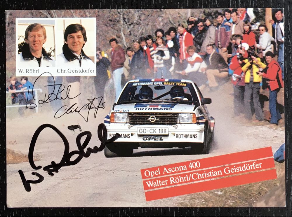 Walter Röhrl - Autógrafo