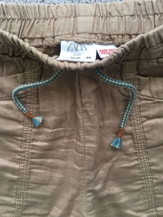 Spodnie niemowlęce chłopięce Zara r. 86