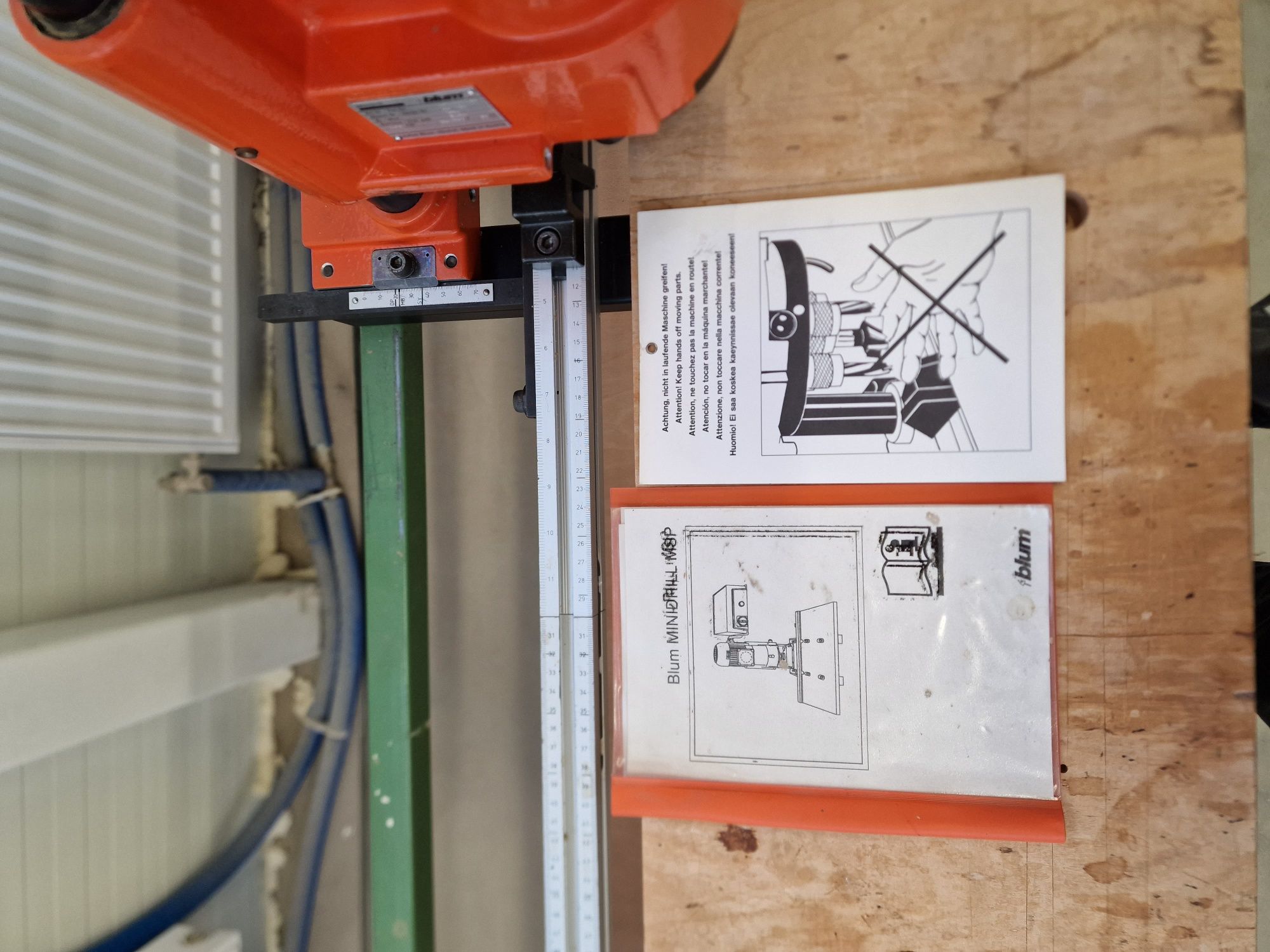 Blum Minidrill minipress wiertarka do zawiasów , puszek ,ze stołem