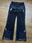 Чорні беггі фларед джинси flared baggy jeans карпентер double knee s р