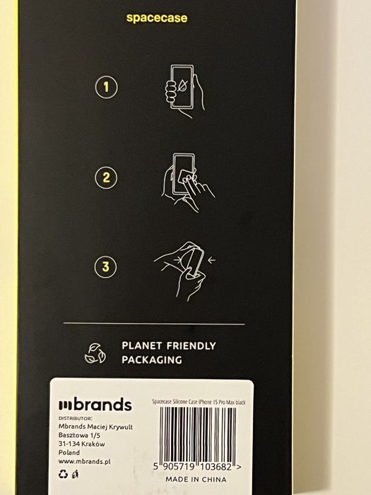 Plecki Spacecase do Apple iPhone 15 Pro Max Silicone Case czarny