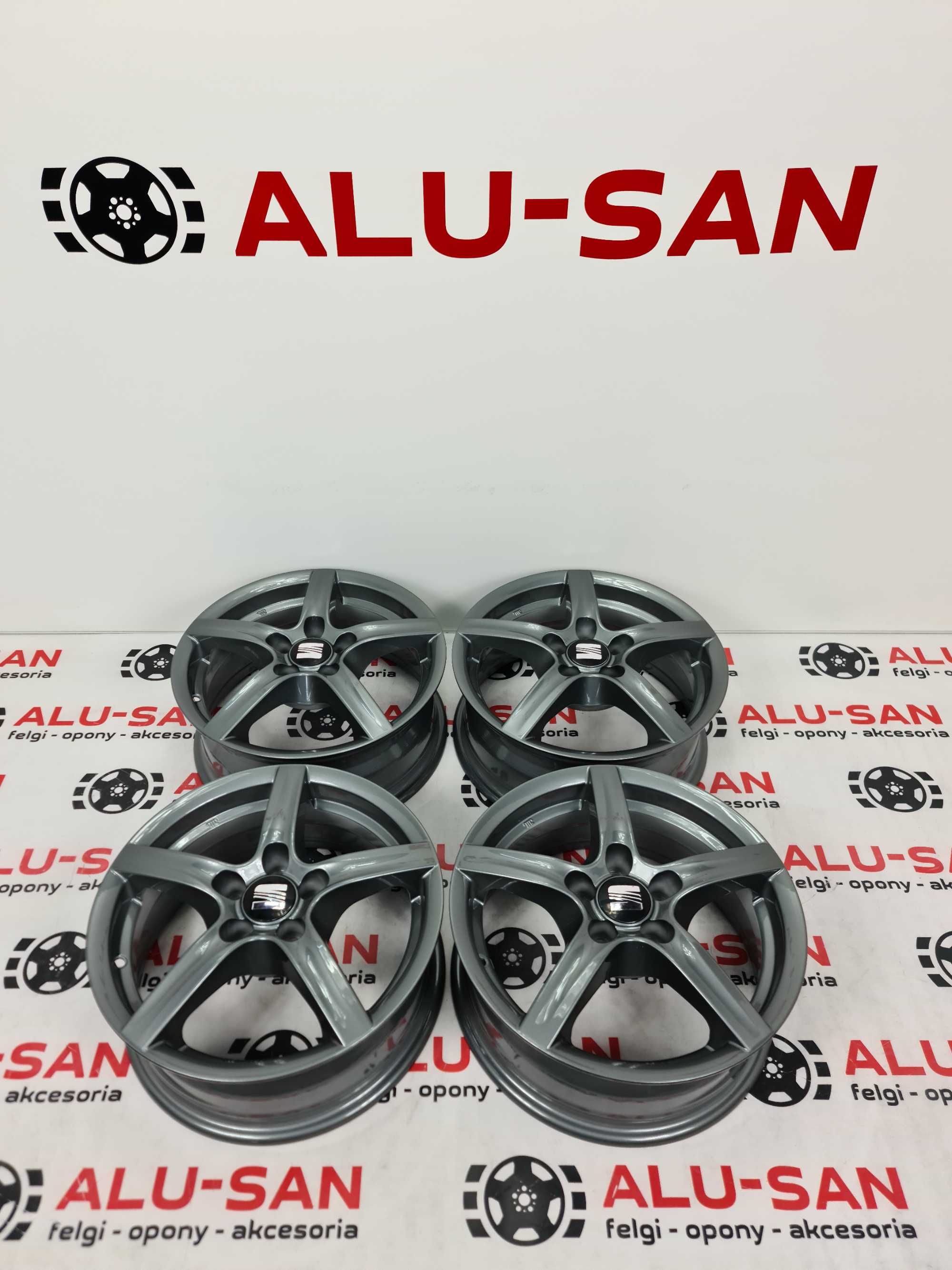 NOWE alufelgi SEAT 15'' 5x100 Cordoba Ibiza Leon Toledo Grafit