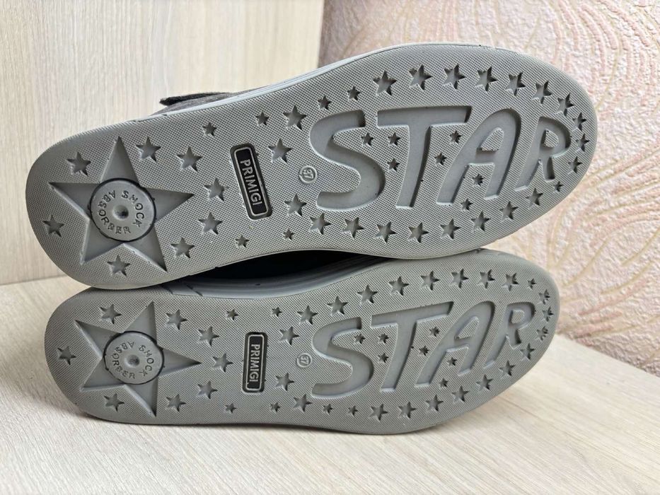 Теплые кожаные  ботинки, хайтопы Primigi.