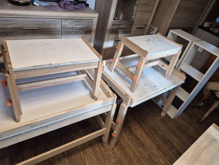 Dwa Biurka dziecięce Ikea Flisat,
