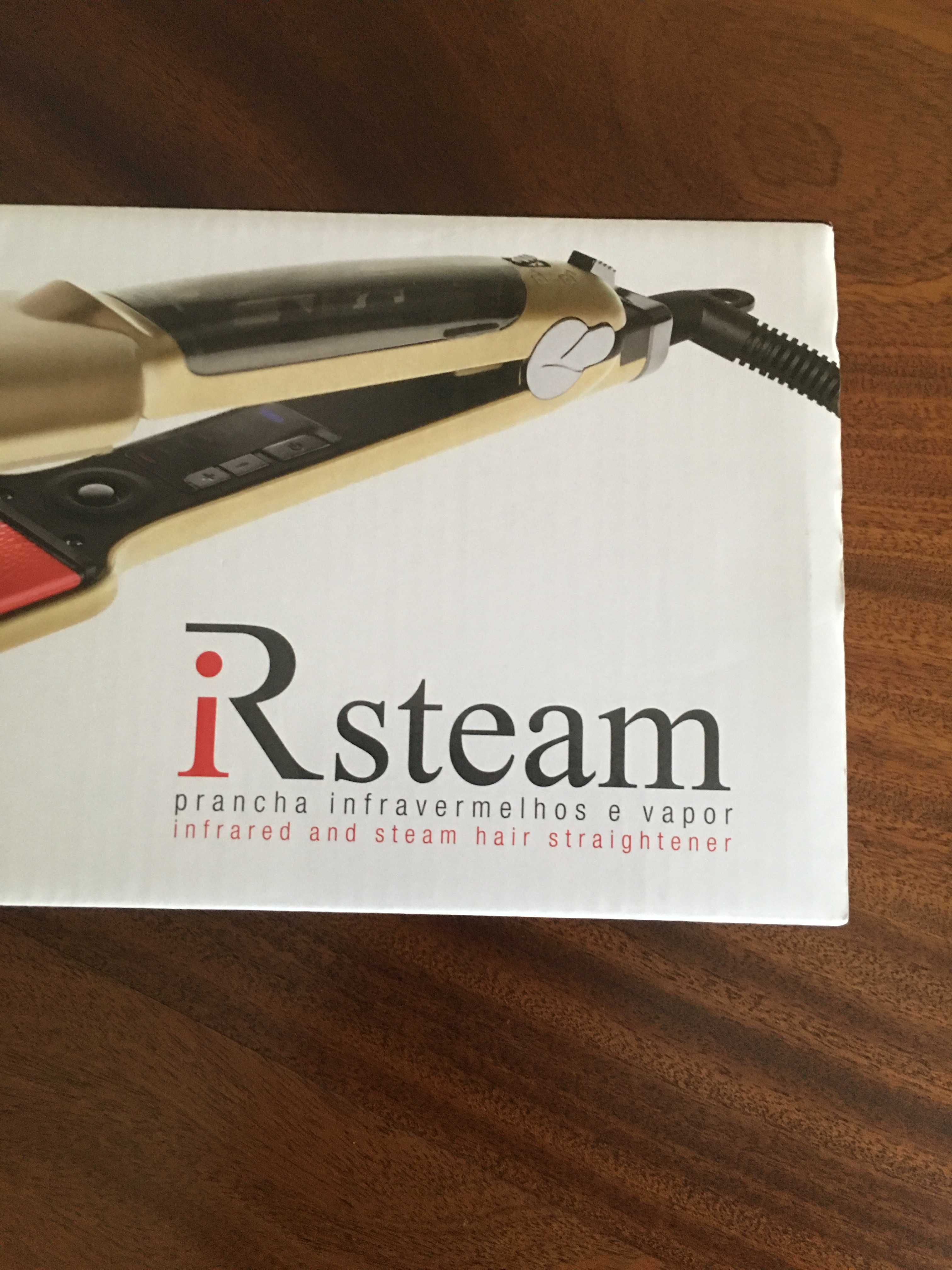 Prancha Cabelo Infravermelhos Vapor RickiParodi IRsteam Dourada – Nova