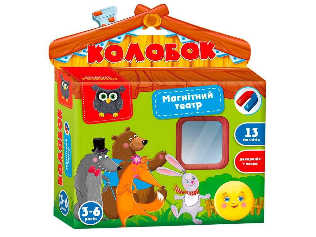 Магнітний театр Колобок VT3206-30,магнитный театр колобок